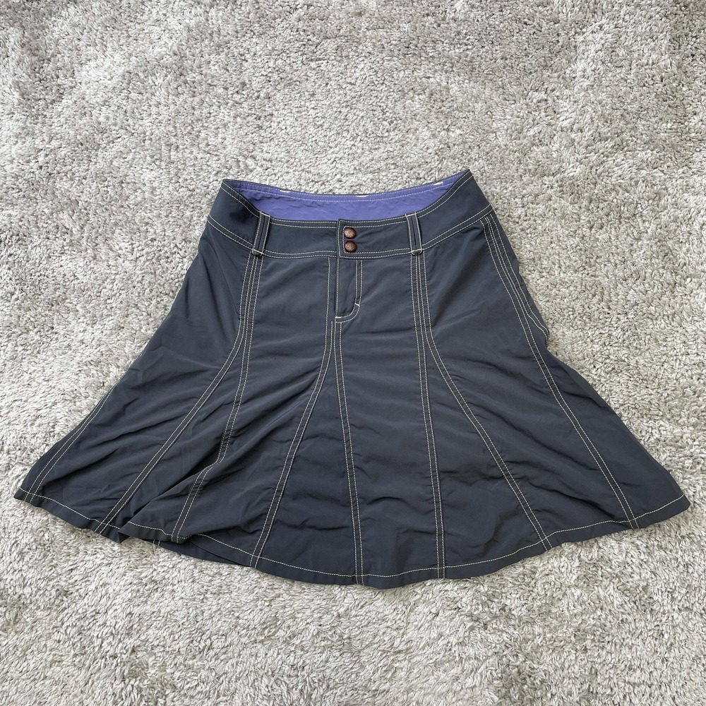 Athleta Skirt Womens 2 Black Flare A-Line Stretch Athletic Activewear Outdoor